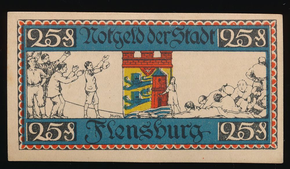 Фленсбург., 25 пфеннигов (1920 г.)