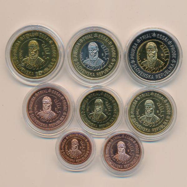 Slovakia., Набор монет, 2003