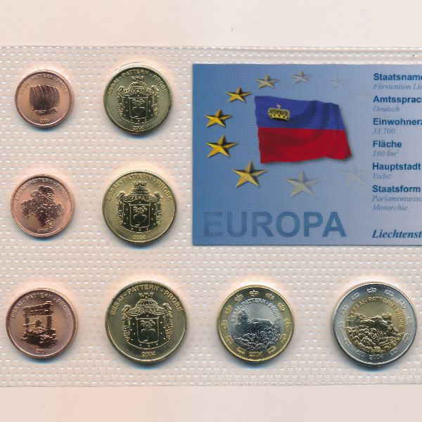Лихтенштейн, Набор монет (2004 г.)