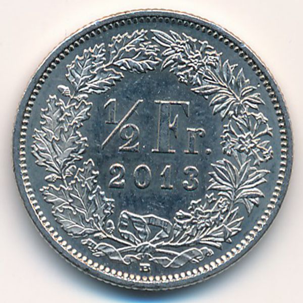 Швейцария, 1/2 франка (2013 г.)
