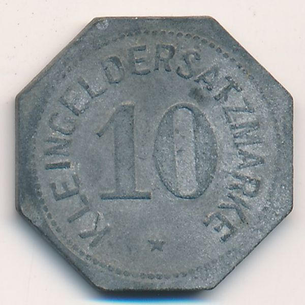 Майнц., 10 пфеннигов (1917 г.)