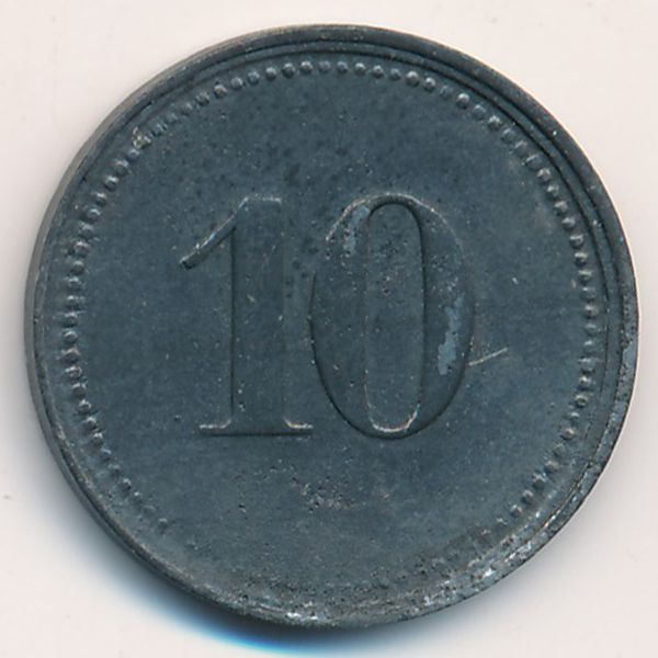 Нердлинген., 10 пфеннигов (1917 г.)