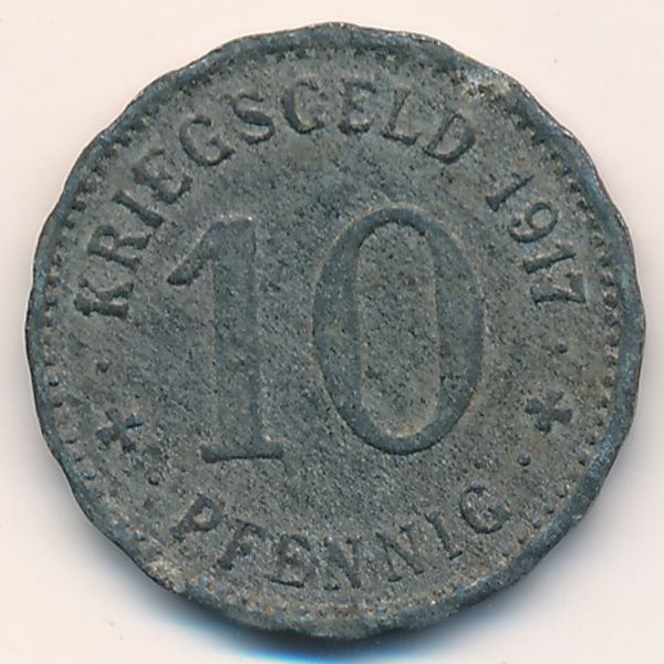 Хаген., 10 пфеннигов (1917 г.)