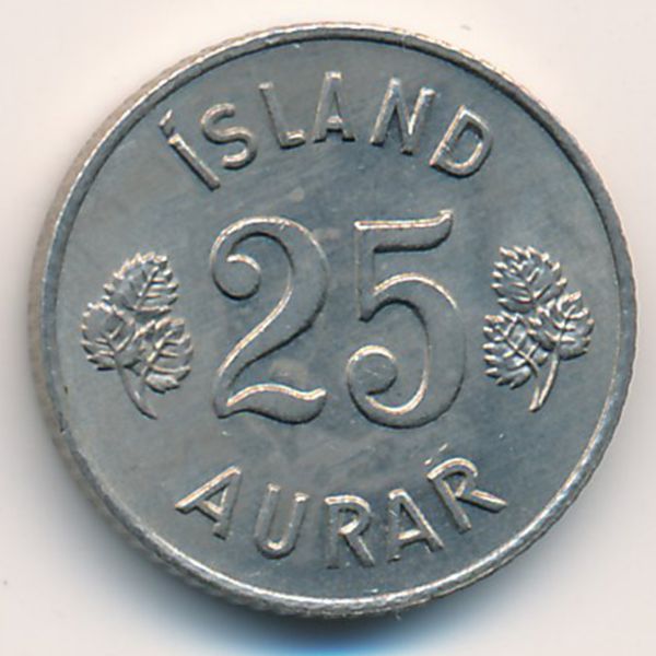 Исландия, 25 эйре (1965 г.)
