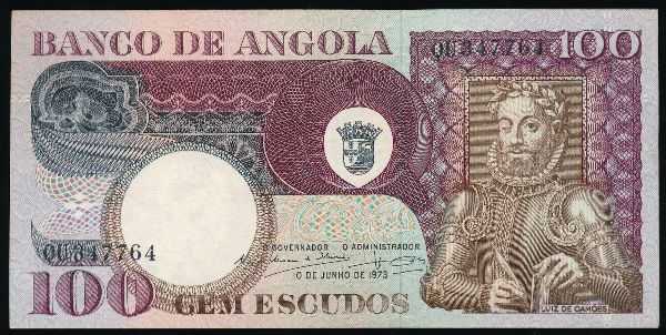 Ангола, 100 эскудо (1973 г.)