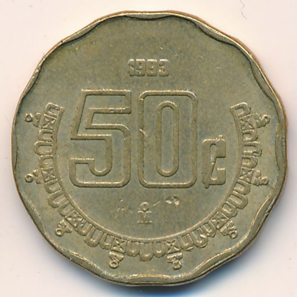 Мексика, 50 сентаво (1993 г.)