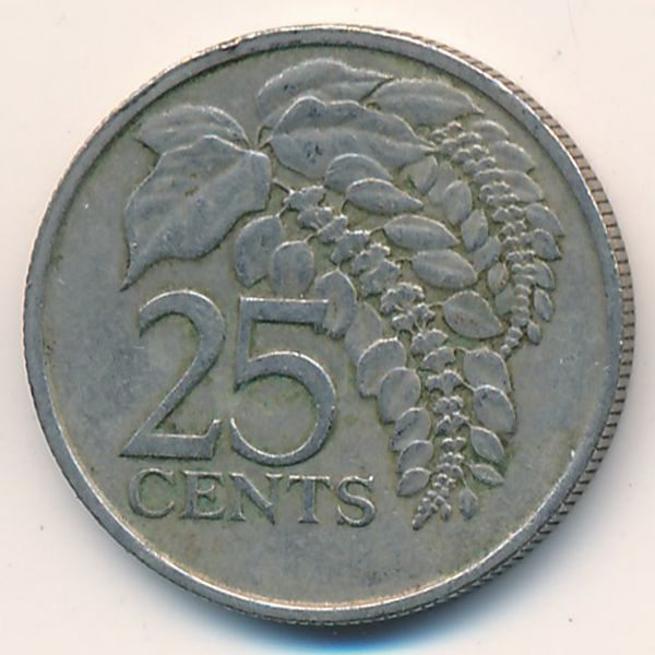 Тринидад и Тобаго, 25 центов (1977 г.)
