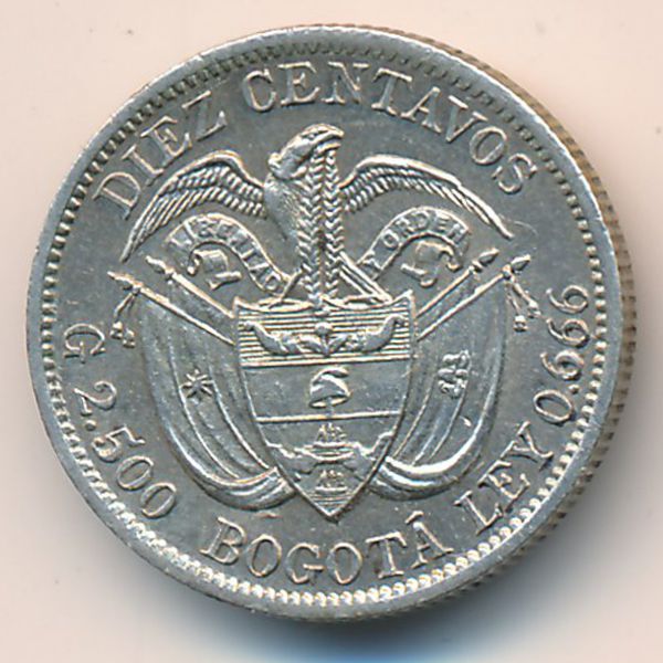 Колумбия, 10 сентаво (1897 г.)
