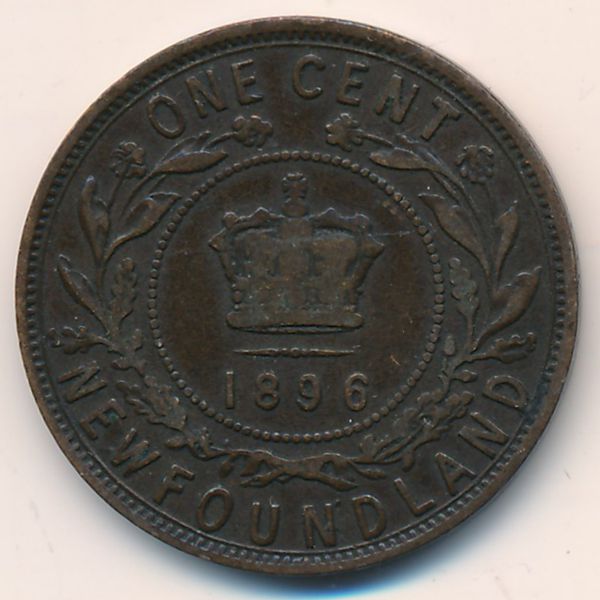 Ньюфаундленд, 1 цент (1896 г.)