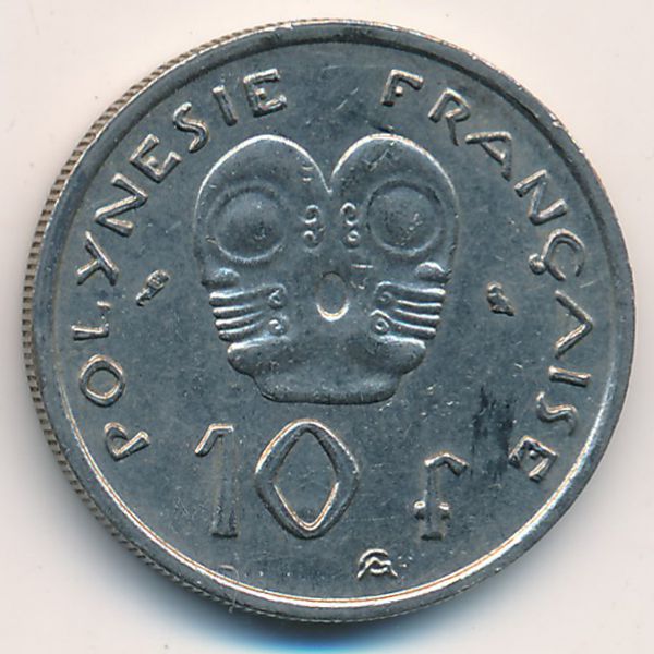 Французская Полинезия, 10 франков (1967 г.)
