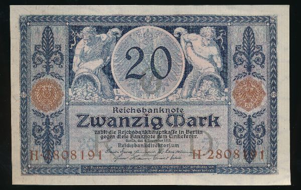 Германия, 20 марок (1915 г.)