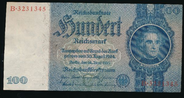 Германия, 100 рейхсмарок (1924 г.)
