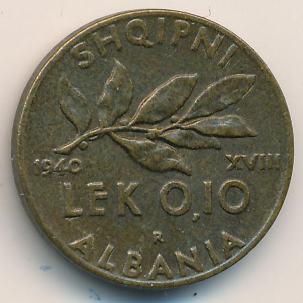 Албания, 0,1 лек (1940 г.)