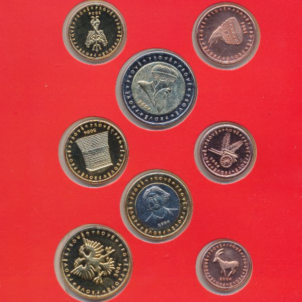 Албания., Набор монет (2004 г.)
