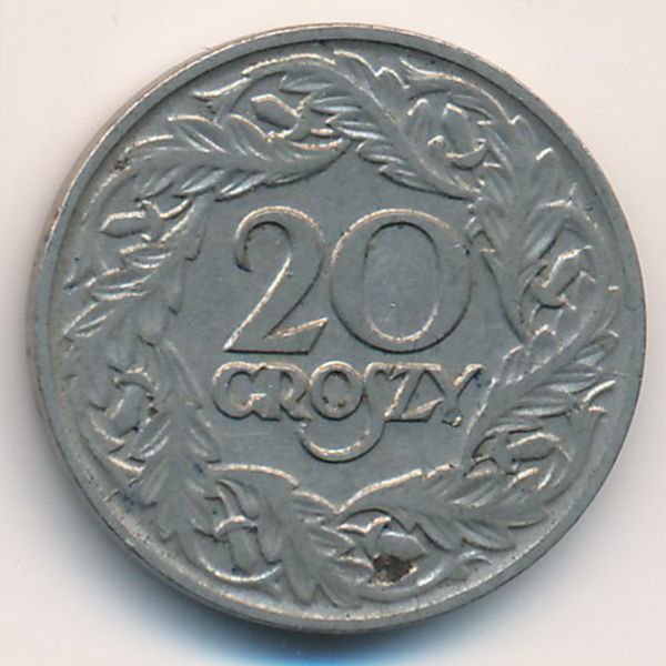 Польша, 20 грошей (1923 г.)