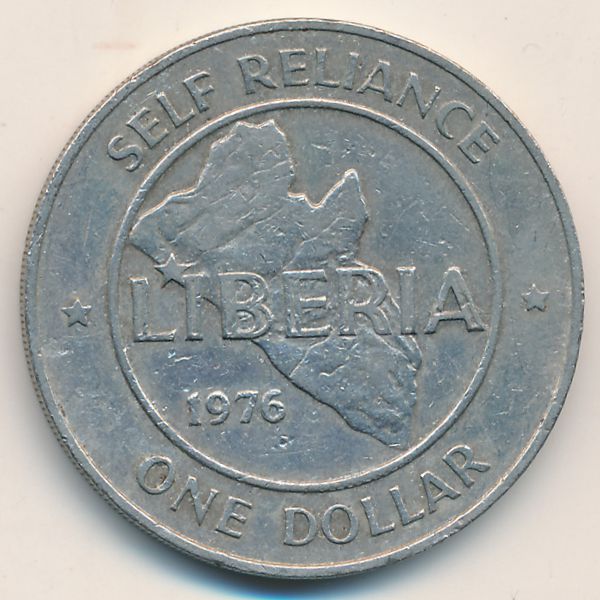 Либерия, 1 доллар (1976 г.)