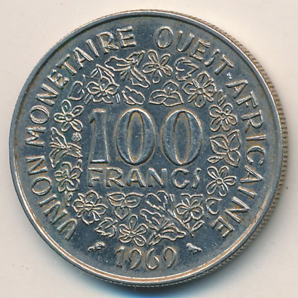 Западная Африка, 100 франков (1969 г.)