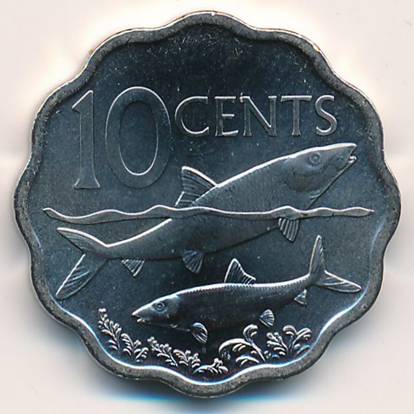 Багамские острова, 10 центов (2007 г.)