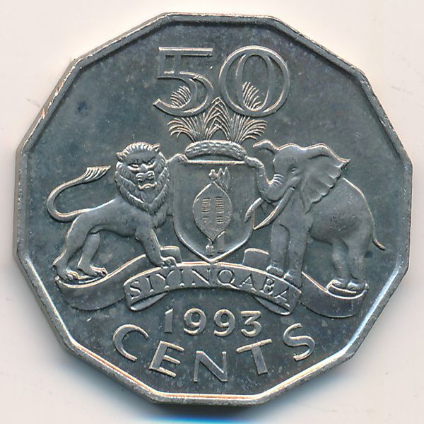 Свазиленд, 50 центов (1993 г.)