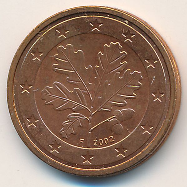 Германия, 2 евроцента (2002 г.)
