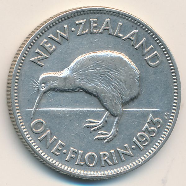 Новая Зеландия, 1 флорин (1933 г.)