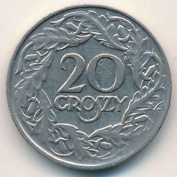 Польша, 20 грошей (1923 г.)