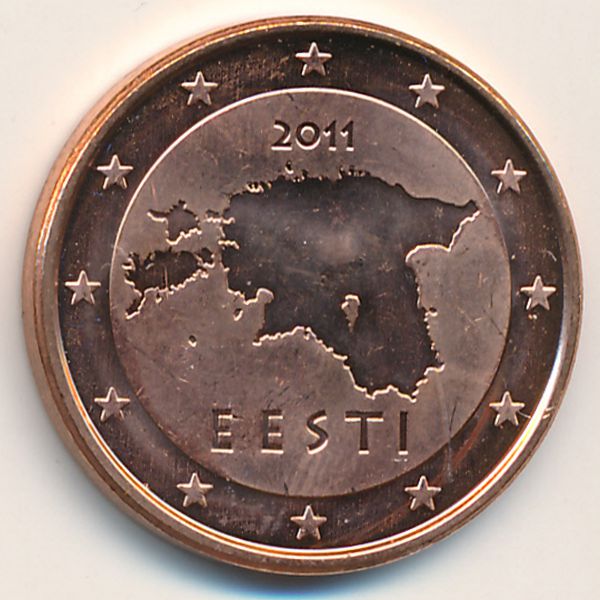 Эстония, 5 евроцентов (2011 г.)