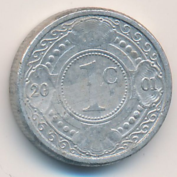 Антильские острова, 1 цент (2001 г.)
