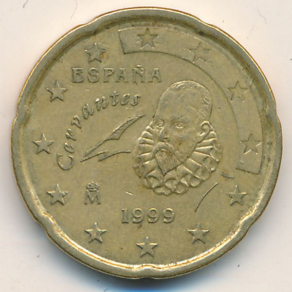 Испания, 20 евроцентов (1999 г.)