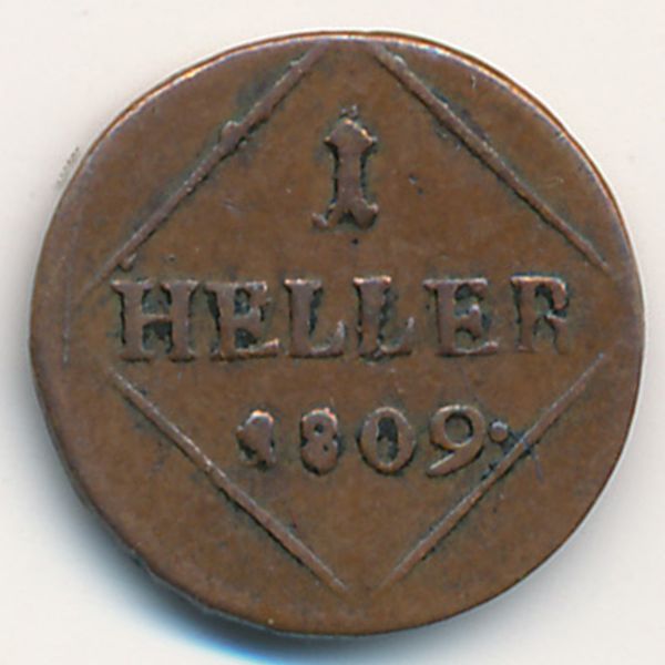 Бавария, 1 геллер (1809 г.)