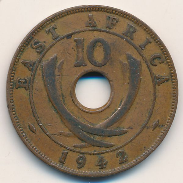 Восточная Африка, 10 центов (1942 г.)