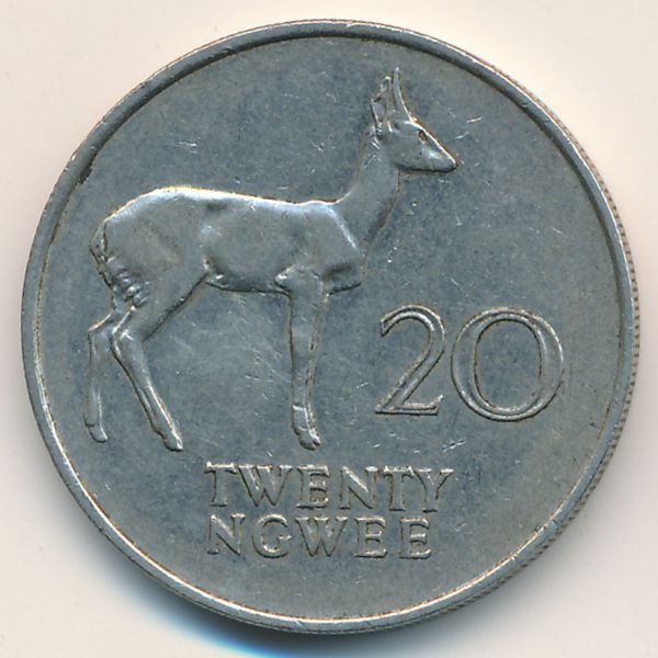 Замбия, 20 нгве (1988 г.)