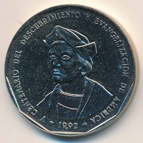 Доминиканская республика, 1 песо (1992 г.)