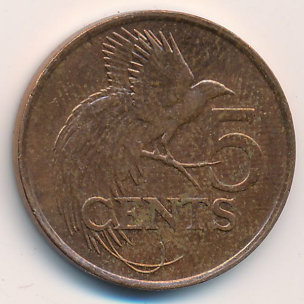 Тринидад и Тобаго, 5 центов (1996 г.)