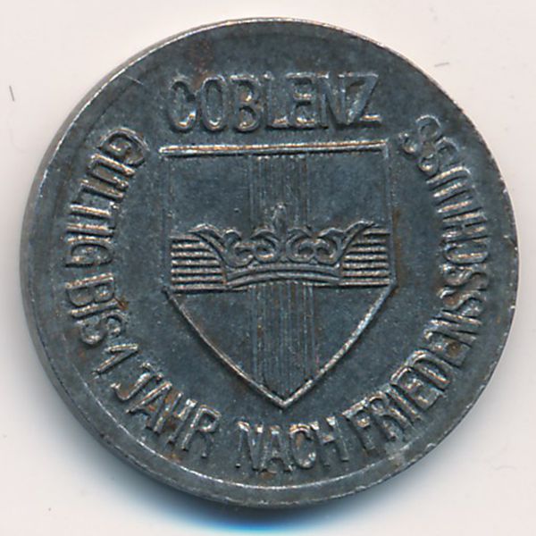 Кобленц., 10 пфеннигов (1918 г.)