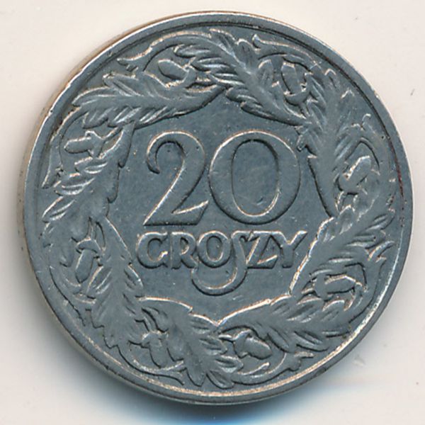 Польша, 20 грошей (1923 г.)