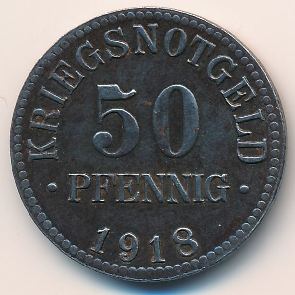 Брауншвейг., 50 пфеннигов (1918 г.)