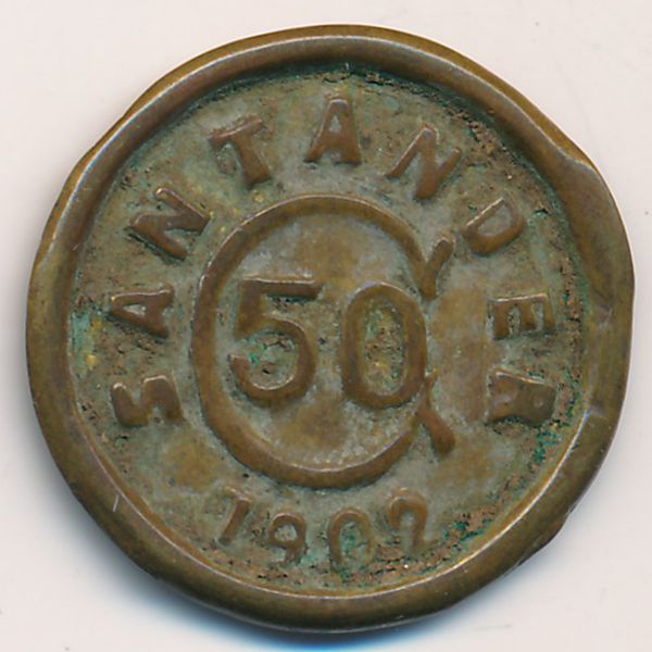 Сантандер, 50 сентаво (1902 г.)