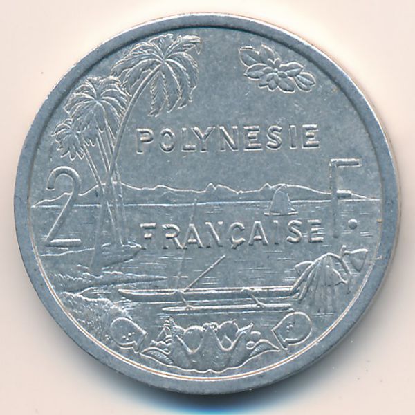 Французская Полинезия, 2 франка (1983 г.)