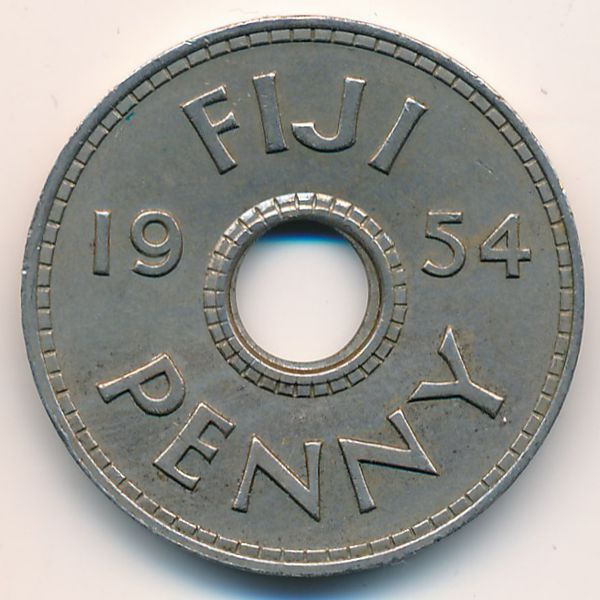 Фиджи, 1 пенни (1954 г.)