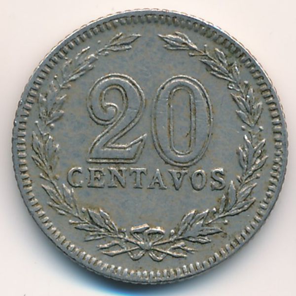 Аргентина, 20 сентаво (1906 г.)