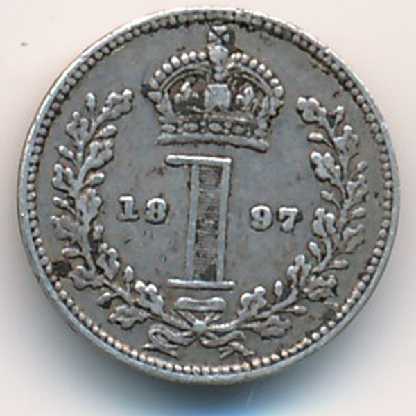 Великобритания, 1 пенни (1897 г.)