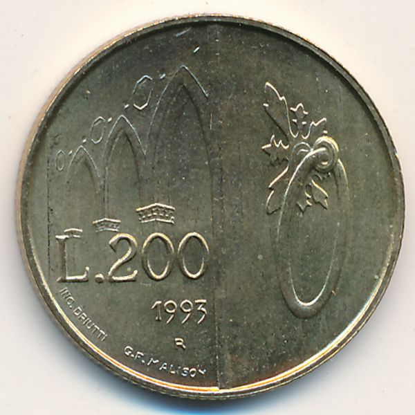 Сан-Марино, 200 лир (1993 г.)