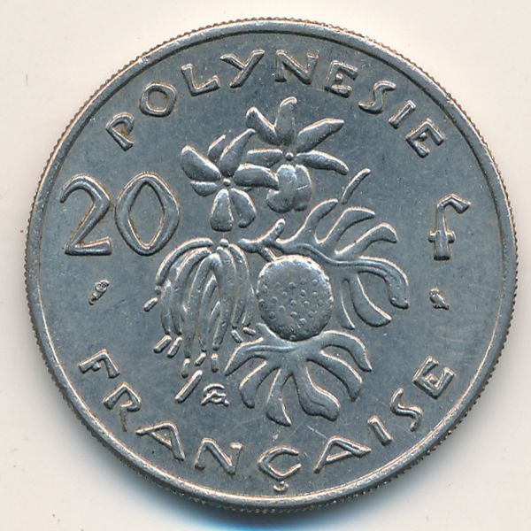 Французская Полинезия, 20 франков (1967 г.)