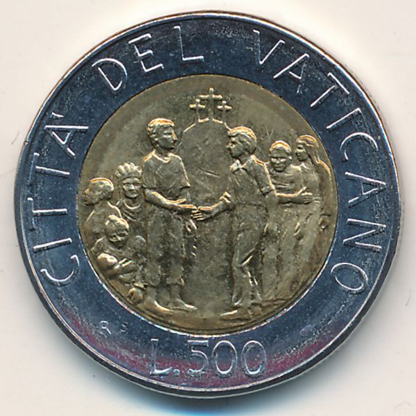 Ватикан, 500 лир (1994 г.)