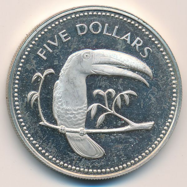 Белиз, 5 долларов (1974 г.)