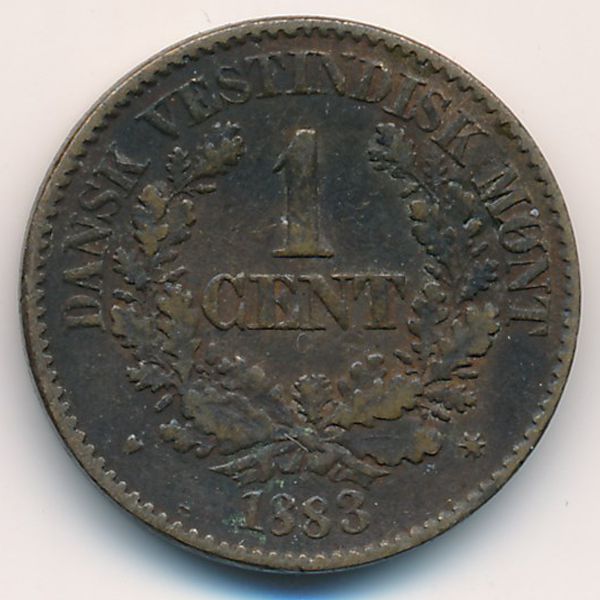 Датская Западная Индия, 1 цент (1883 г.)