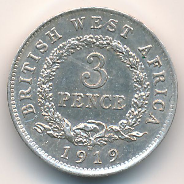 Британская Западная Африка, 3 пенса (1919 г.)