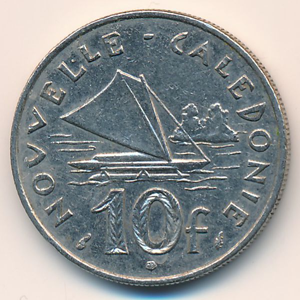 Новая Каледония, 10 франков (1991 г.)
