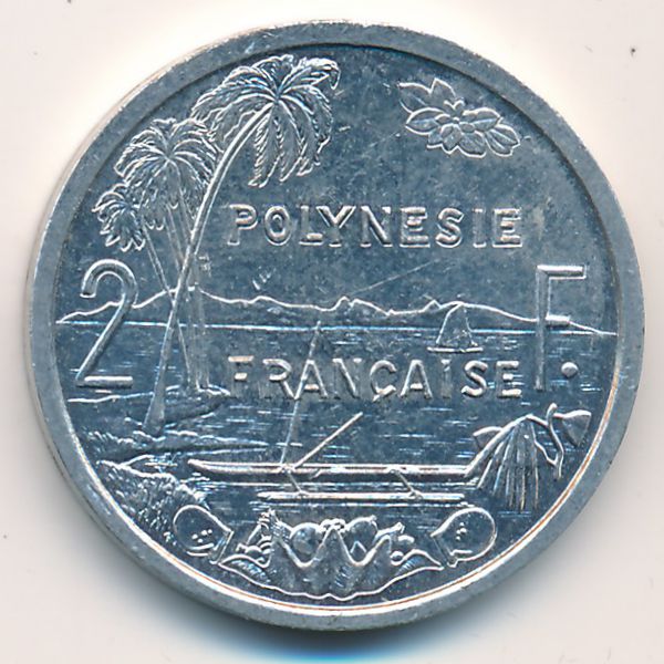 Французская Полинезия, 2 франка (2008 г.)